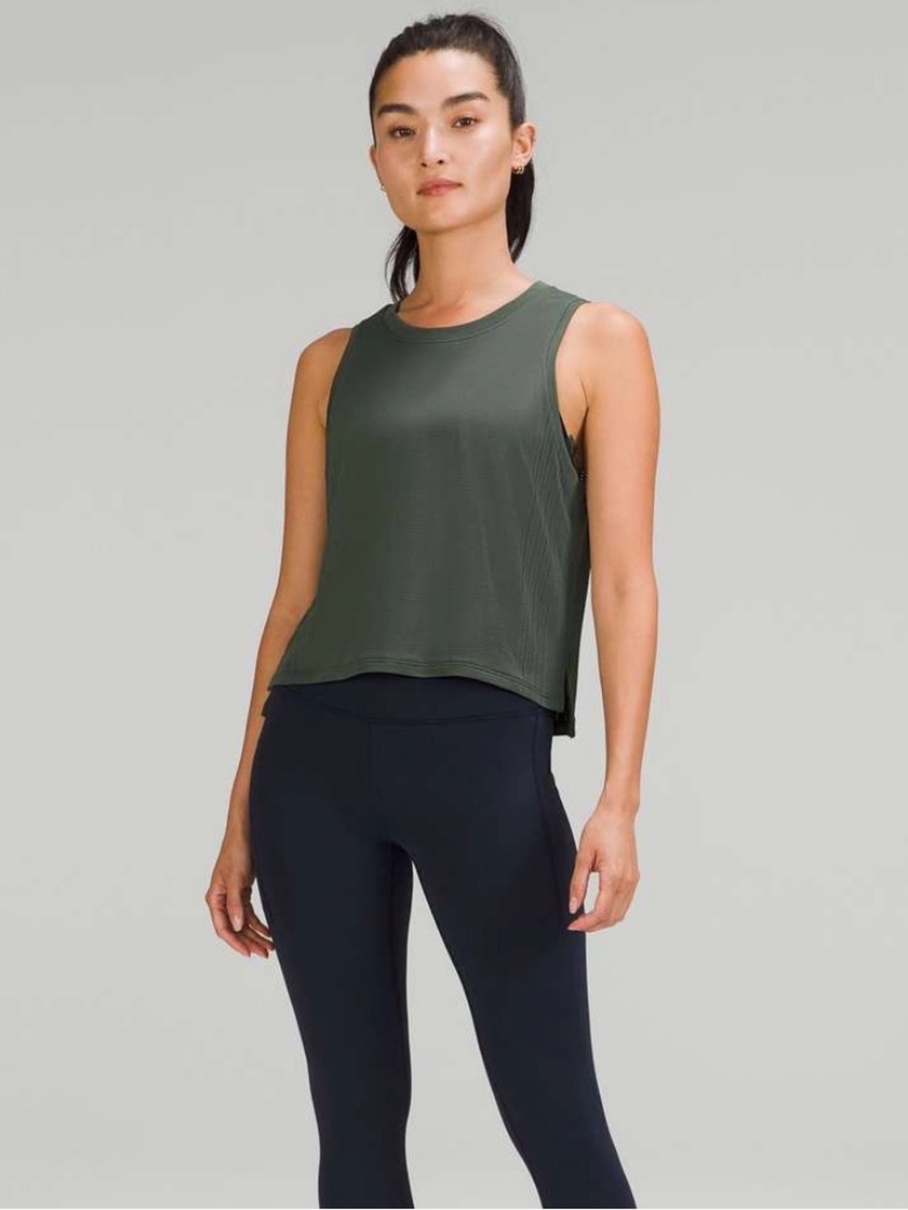 Lululemon Train to Be Tank Top - Smoked Spruce